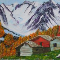 VENDU - B / 19 LES ALPES / 40X30 / 80 €