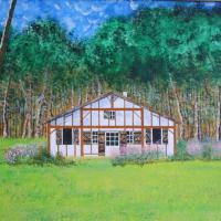 C / 5  MAISON LANDAISE / 60X50 / 280 € encadré